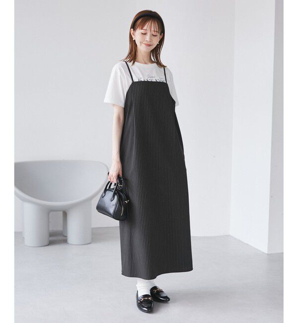 Rope&rsquo;Picnic「ストライプアイラインキャミワンピース/セットアップ対応」|ワンピース|