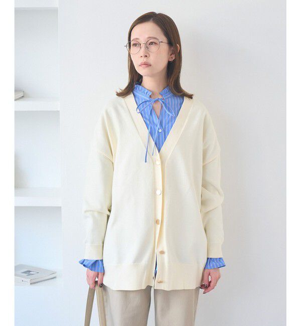 Rope&rsquo;Picnic「Vネックフォルムカーディガン」|カーディガン|