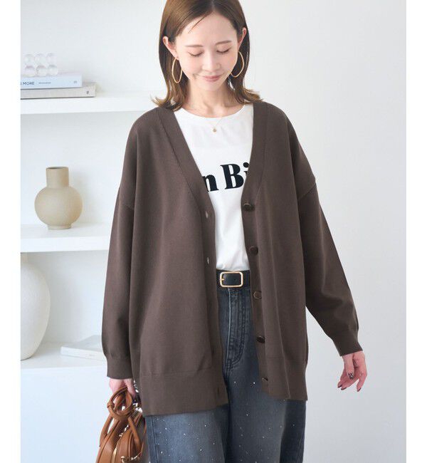 Rope&rsquo;Picnic「Vネックフォルムカーディガン」|カーディガン|