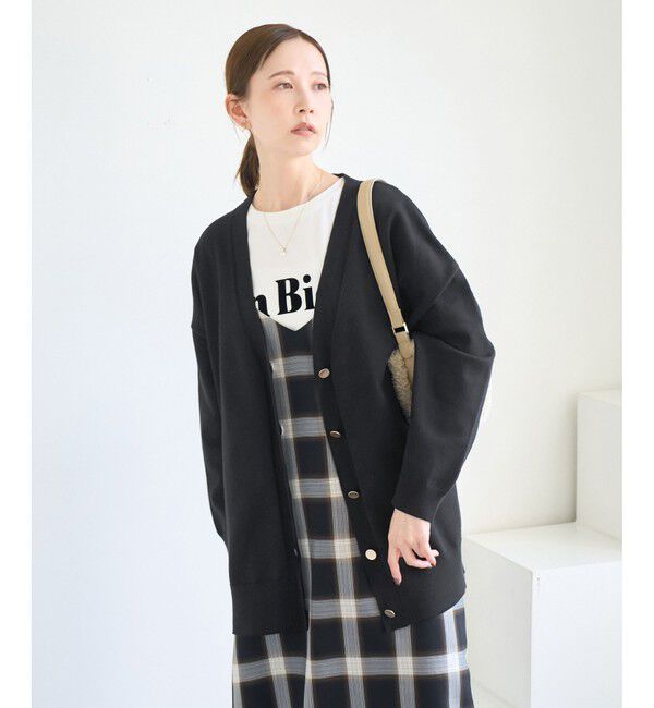 Rope&rsquo;Picnic「Vネックフォルムカーディガン」|カーディガン|