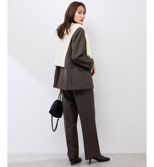 Rope&rsquo;Picnic「スリートーンツイードワイドパンツ/セットアップ対応」|スラックス|