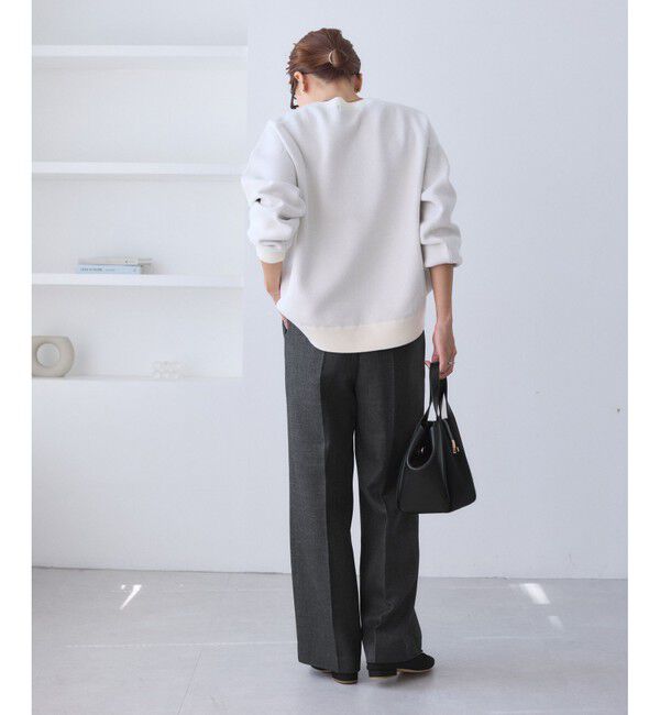 Rope&rsquo;Picnic「スリートーンツイードワイドパンツ/セットアップ対応」|スラックス|