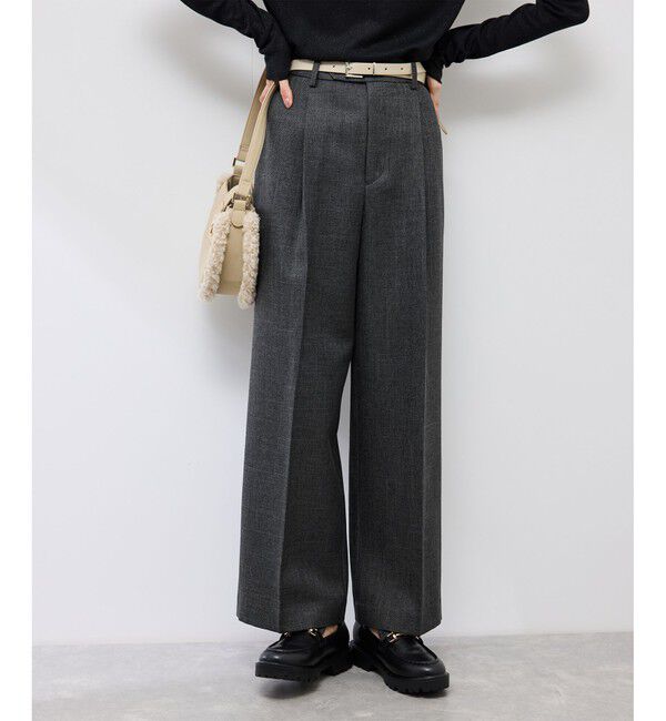 Rope&rsquo;Picnic「スリートーンツイードワイドパンツ/セットアップ対応」|スラックス|
