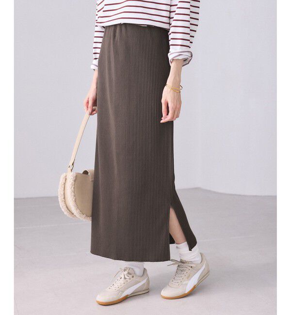 Rope&rsquo;Picnic「トタンテレコ Iラインリブニットスカート」|スカート|