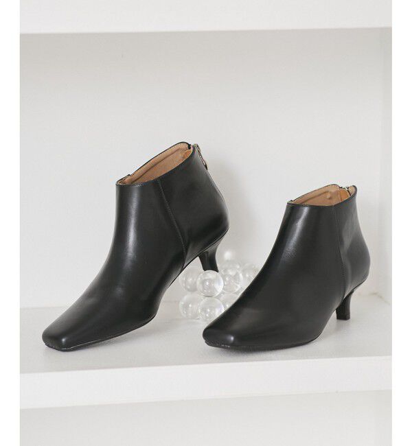 ROPE PICNIC PASSAGE「ラインリフトショートブーツ」|ロングブーツ|ブラック(01)