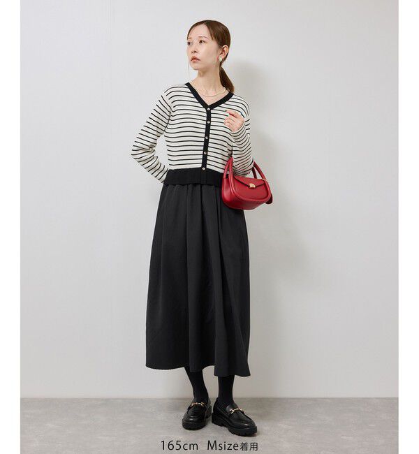 Rope&rsquo;Picnic「【新色追加】メタル釦ドッキングワンピース」|ワンピース|