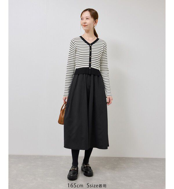 Rope&rsquo;Picnic「【新色追加】メタル釦ドッキングワンピース」|ワンピース|