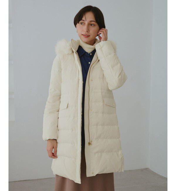 Rope&rsquo;Picnic「【GREEN DOWN/グリーンダウン】ファー付きダウンロングコート/一部WEB限定カラー」|ダウン|