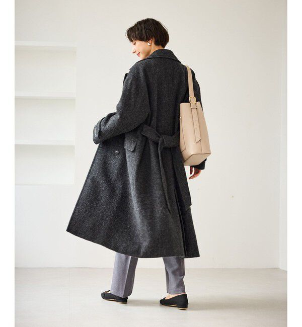 Rope&rsquo;Picnic「JAPAN FABRIC スタンドカラーロングコート/一部WEB限定カラー」|チェスターコート|