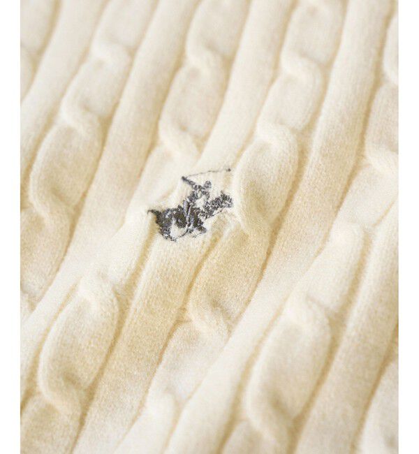 Rope&rsquo;Picnic「【BEVERLYHILLS POLO CLUB・WEB限定】ケーブル編みクロップドニットプルオーバー」|ニット・セーター|