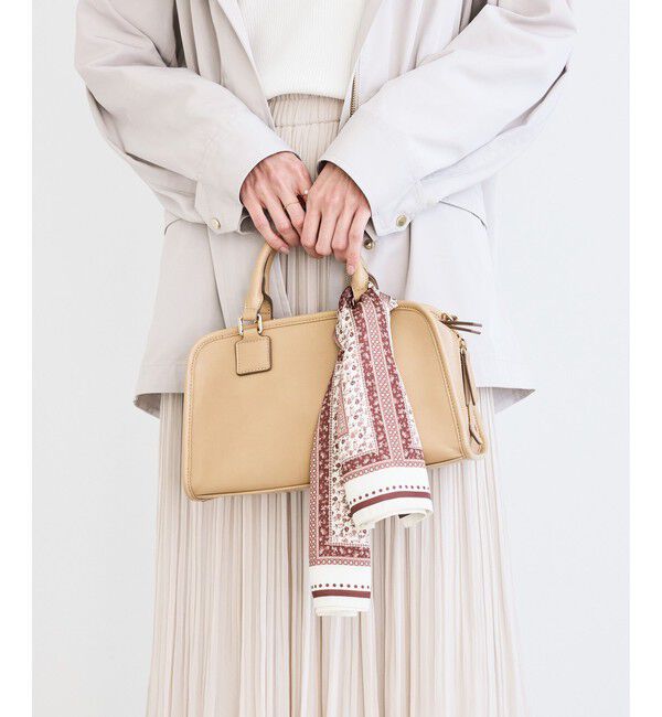 ROPE PICNIC PASSAGE「花柄&times;パターン柄スカーフ 70cm」|バンダナ・スカーフ|