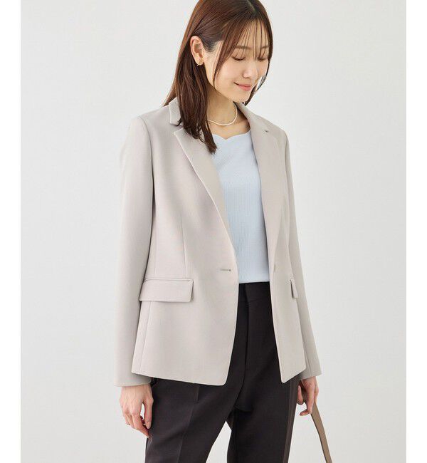 Rope&rsquo;Picnic「360&deg;ウルトラストレッチ テーラードジャケット/ UVカット・花粉ガード・入卒式・セットアップ対応」|テーラードジャケット|
