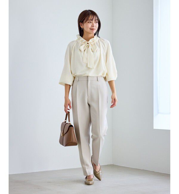 Rope&rsquo;Picnic「360&deg;ウルトラストレッチ テーパードパンツ/花粉ガード・入卒式・セットアップ対応」|チノ|