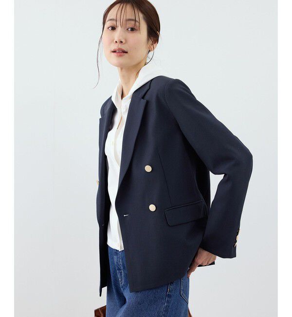 Rope&rsquo;Picnic「クリアツイル金ボタンジャケット/入卒式・セレモニー・セットアップ対応」|テーラードジャケット|