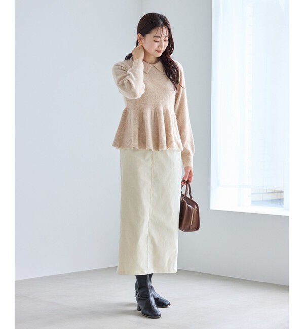 Rope&rsquo;Picnic「アンゴラ混ペプラムニット」|ニット・セーター|