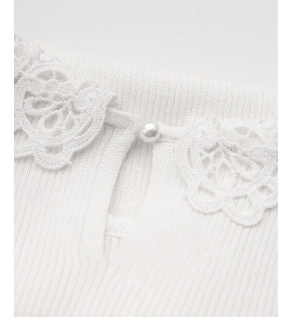 Rope&rsquo;Picnic「レースカラーニット」|ニット・セーター|