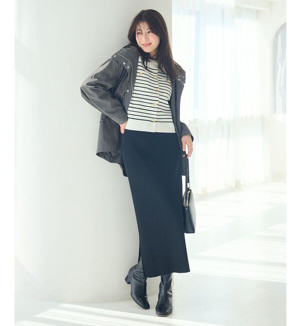 Rope&rsquo;Picnic「トタンテレコ Iラインリブニットスカート」|スカート|