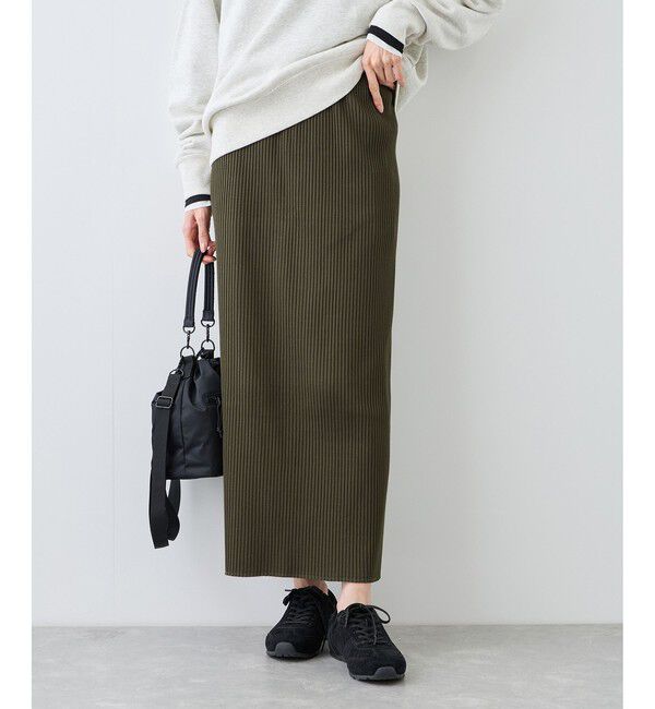 Rope&rsquo;Picnic「トタンテレコ Iラインリブニットスカート」|スカート|