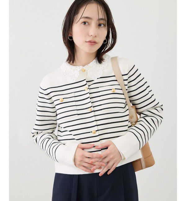 Rope&rsquo;Picnic「ミラノリブ金ボタンニットカーディガン」|カーディガン|