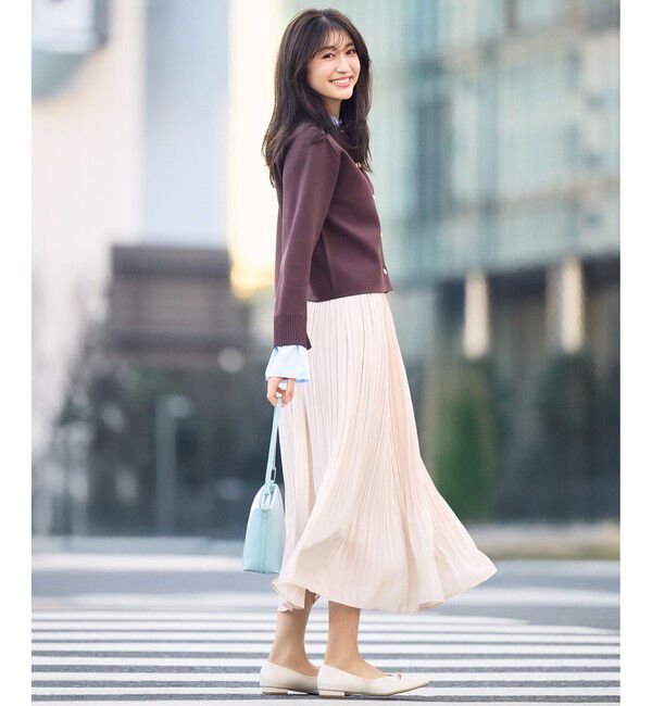 Rope&rsquo;Picnic「襟フリルドッキングカーディガン」|カーディガン|