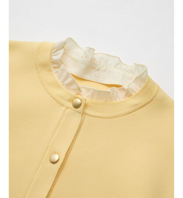 Rope&rsquo;Picnic「襟フリルドッキングカーディガン」|カーディガン|