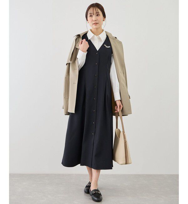 Rope&rsquo;Picnic「ウエストタックジャンパースカート」|ワンピース|