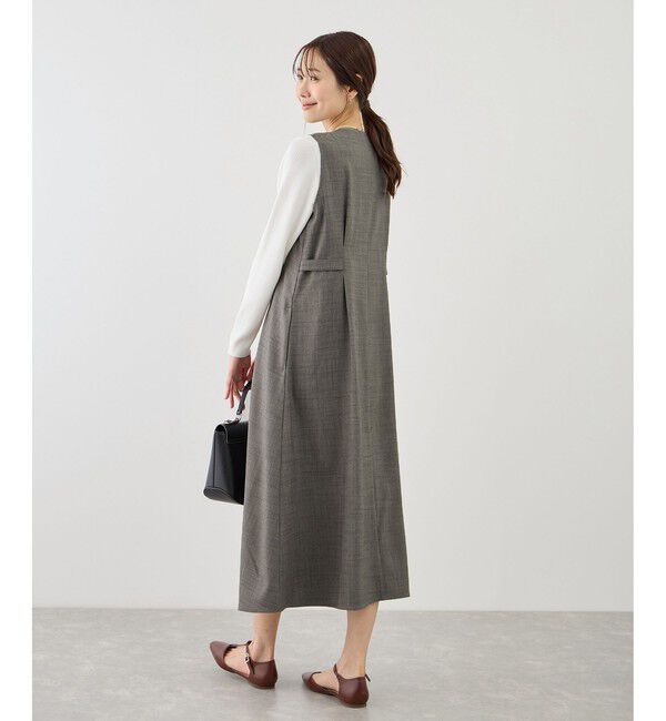 Rope&rsquo;Picnic「ウエストタックジャンパースカート」|ワンピース|