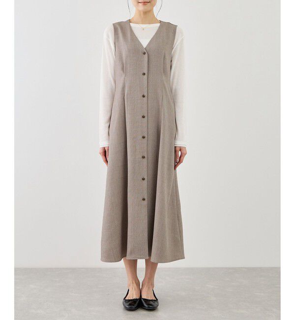 Rope&rsquo;Picnic「ウエストタックジャンパースカート」|ワンピース|