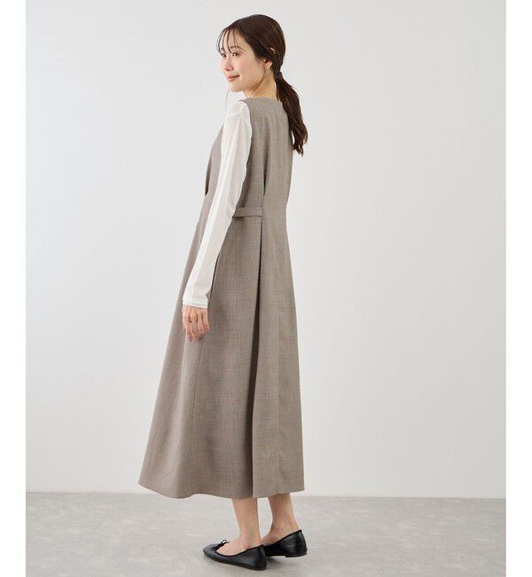 Rope&rsquo;Picnic「ウエストタックジャンパースカート」|ワンピース|