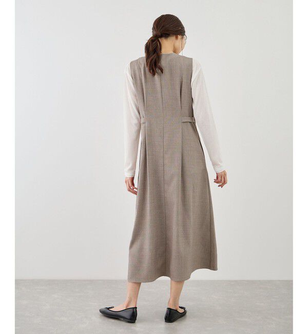 Rope&rsquo;Picnic「ウエストタックジャンパースカート」|ワンピース|