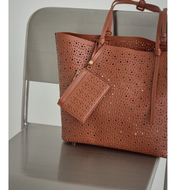 ROPE PICNIC PASSAGE「フルーレットパンチングレーストートバッグ/A4対応」|トートバッグ|