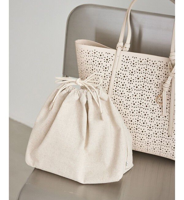 ROPE PICNIC PASSAGE「フルーレットパンチングレーストートバッグ/A4対応」|トートバッグ|