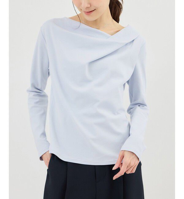 Rope&rsquo;Picnic「ドレープカットトップス」|Tシャツ・カットソー|サックス(48)