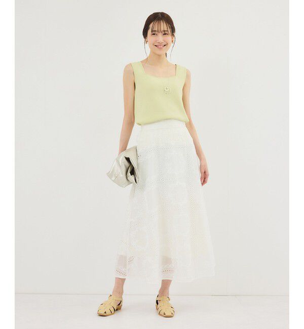 Rope&rsquo;Picnic「スクエアネックニットタンクトップ」|タンクトップ|