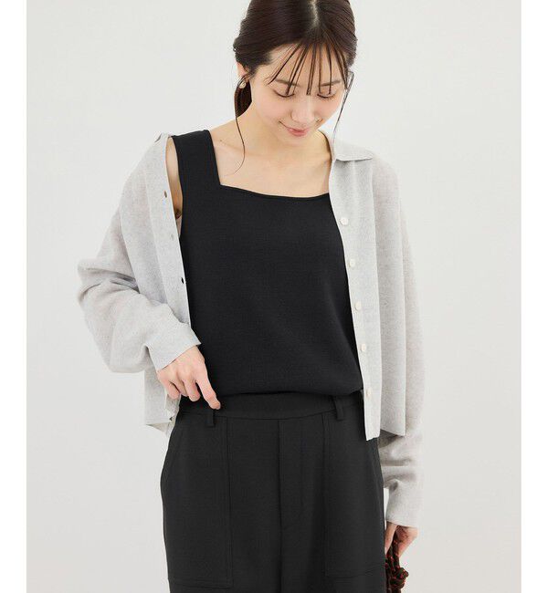 Rope&rsquo;Picnic「スクエアネックニットタンクトップ」|タンクトップ|