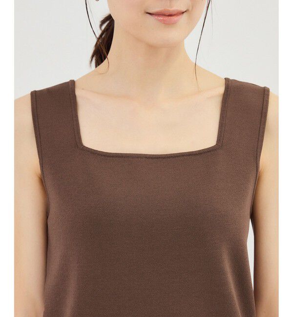 Rope&rsquo;Picnic「スクエアネックニットタンクトップ」|タンクトップ|