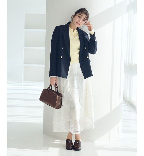 Rope&rsquo;Picnic「刺繍レースフレアスカート」|スカート|