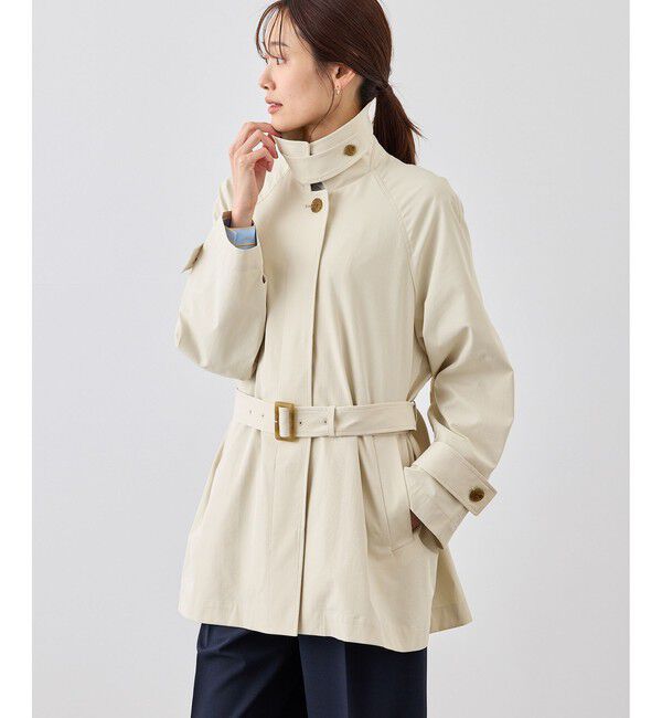 Rope&rsquo;Picnic「ミドル丈ステンカラーコート/花粉ガード・撥水」|ステンカラーコート|