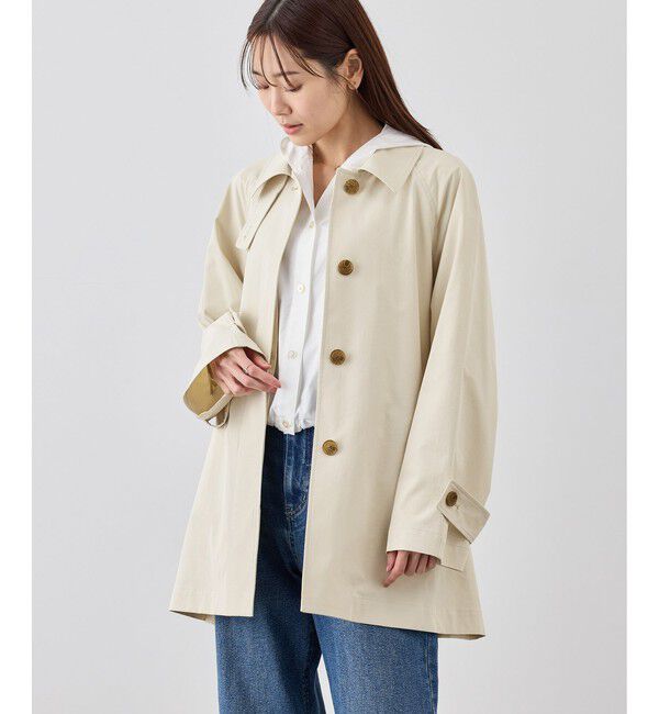 Rope&rsquo;Picnic「ミドル丈ステンカラーコート/花粉ガード・撥水」|ステンカラーコート|