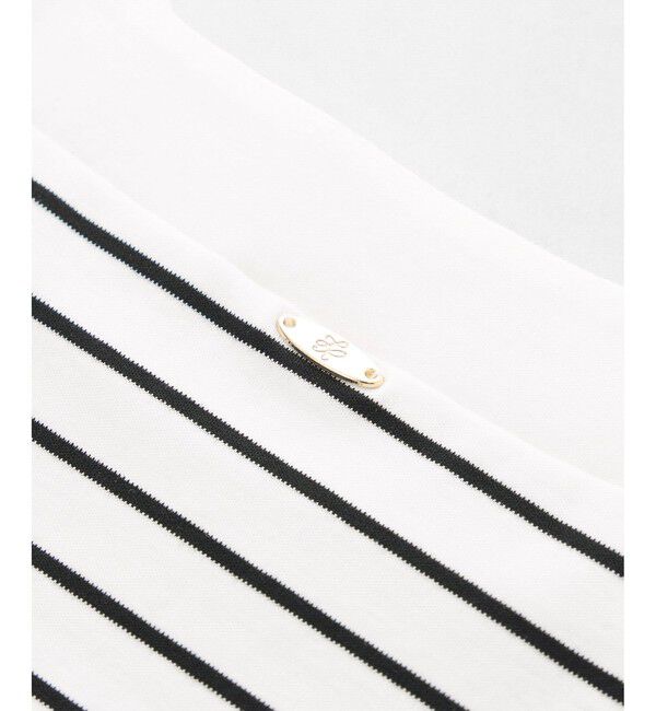 Rope&rsquo;Picnic「60シルケットボートネックハーフスリーブジャケットインナー」|Tシャツ・カットソー|