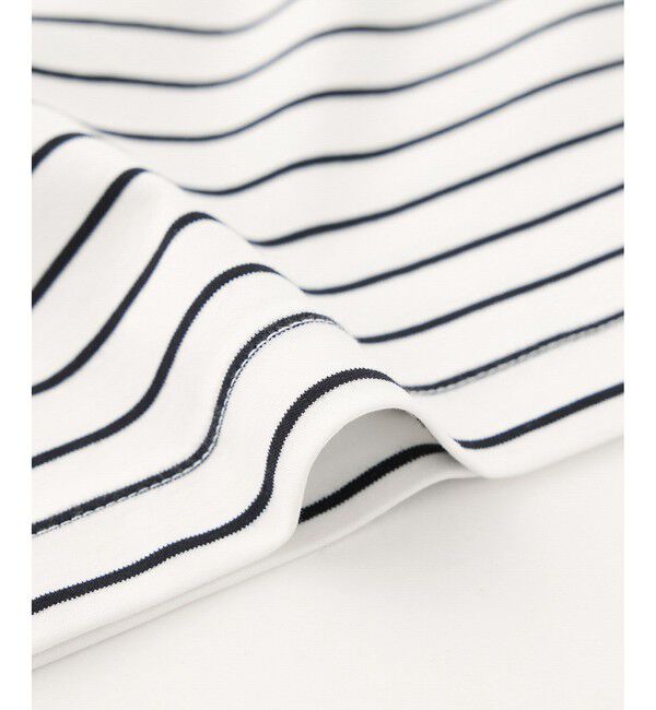 Rope&rsquo;Picnic「60シルケットボートネックハーフスリーブジャケットインナー」|Tシャツ・カットソー|