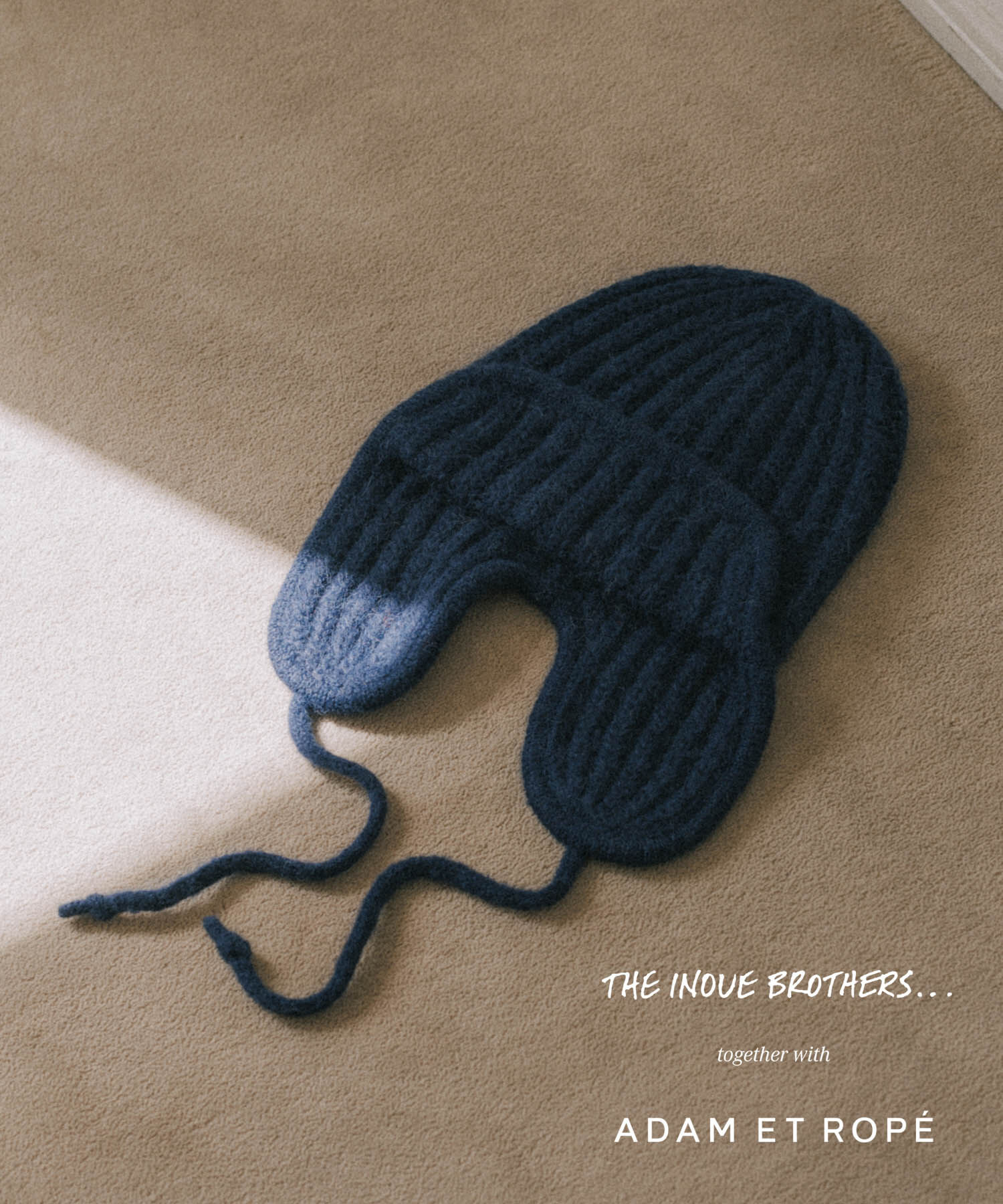 ADAM ET ROPE'「【THE INOUE BROTHERS together with ADAM ET ROPE'】EARMUFF RIB HAT / UNISEX」|ニット帽|