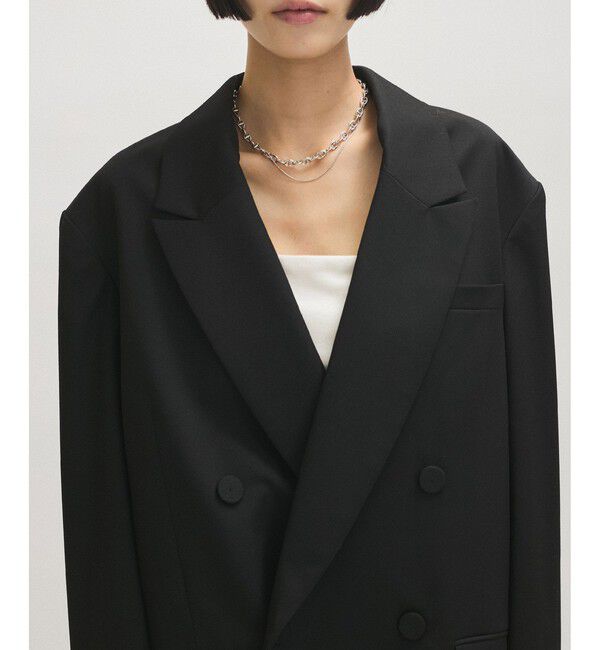 ADAM ET ROPE'「【サステナブル】・【オケージョン】ダブルブレストジャケット」|テーラードジャケット|