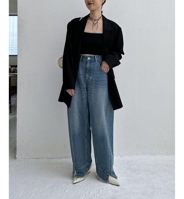 ADAM ET ROPE'「【サステナブル】・【オケージョン】ダブルブレストジャケット」|テーラードジャケット|