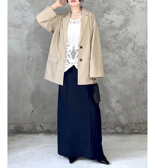 ADAM ET ROPE'「【サステナブル】・【オケージョン】ダブルブレストジャケット」|テーラードジャケット|