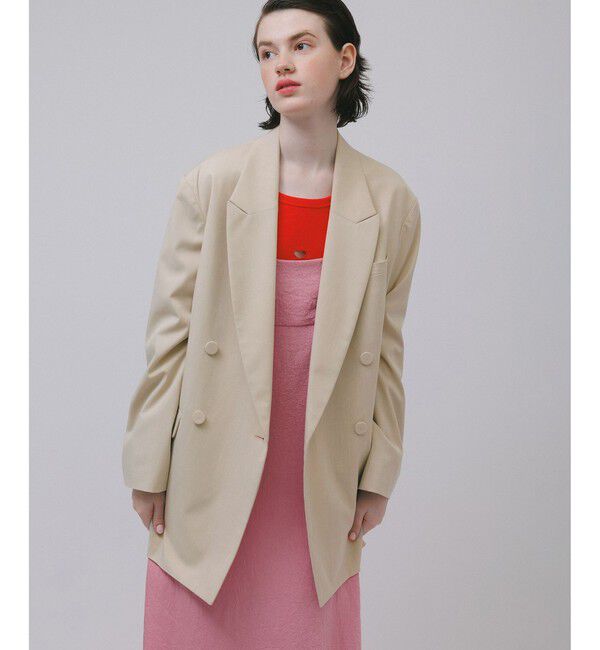 ADAM ET ROPE'「【サステナブル】・【オケージョン】ダブルブレストジャケット」|テーラードジャケット|