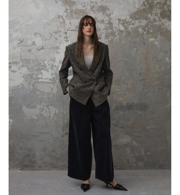 ADAM ET ROPE'「【EMOELLE】シルクネップテーラードジャケット」|テーラードジャケット|