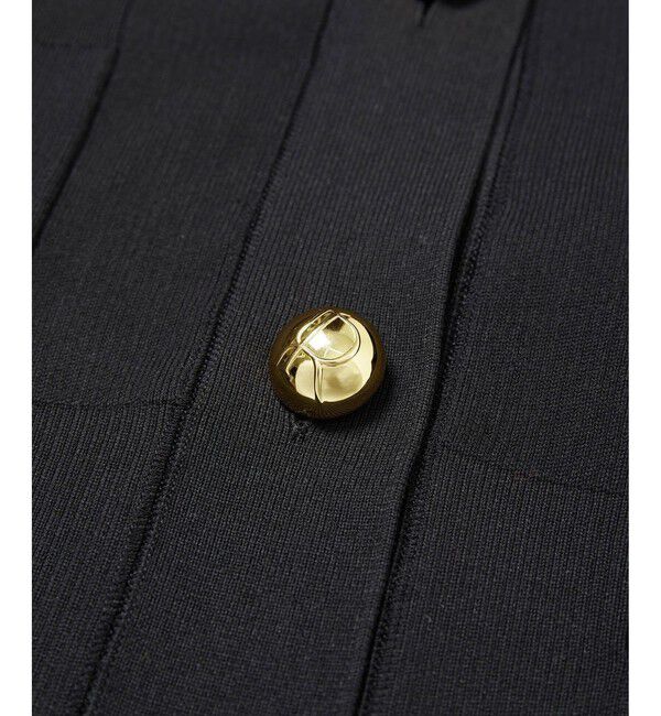 ADAM ET ROPE'「【サステナブル】ロゴボタンミドルカーディガン」|カーディガン|