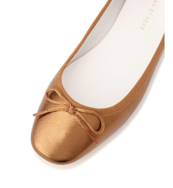 ADAM ET ROPE'「メタリックバレエシューズ」|バレエシューズ|