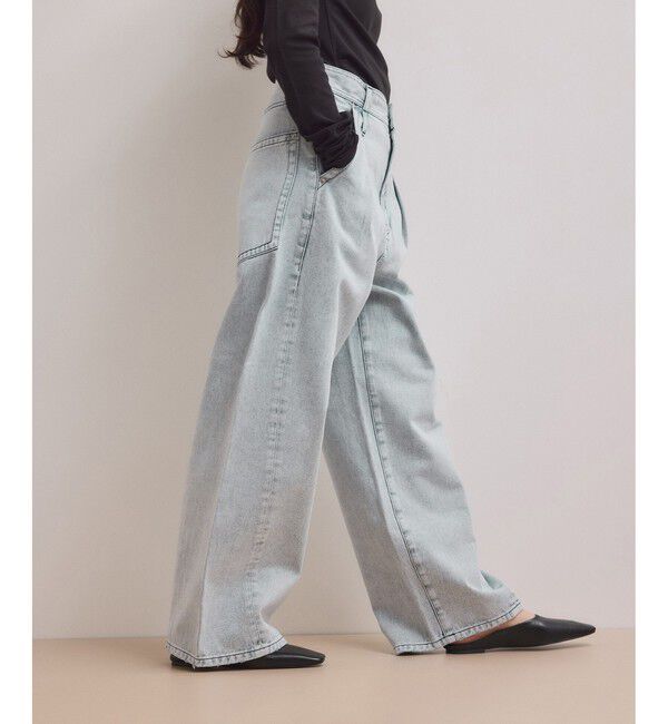 ADAM ET ROPE'「【WEB限定】・【サステナブル】ディープライズワイドデニム」|デニム|